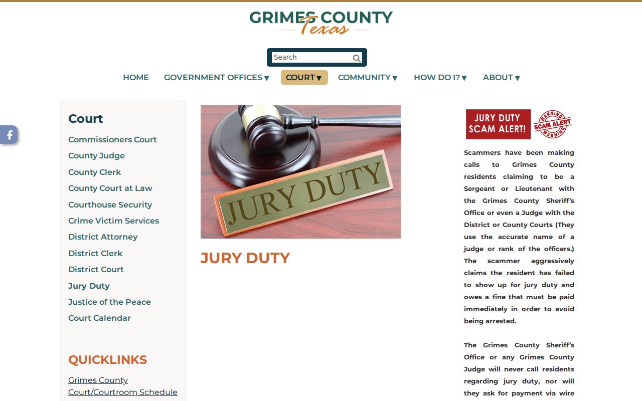Security screening equipment at the Grimes County Justice Center